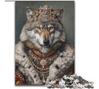 Jigsaw Puzzles for Adults 1000 Piece King Wolf Learning Educational Toy for Is Ideal As A Gift for The Whole Family 26x38cm