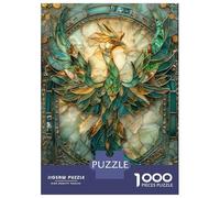 Jigsaw Puzzles for Adults 1000 Piece Kintsugi Phoenix Bird Teenager Puzzles Hands-on Game Home Decoration Christmas Birthday Gifts 38x26cm/1000pcs