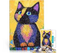 Jigsaw Puzzles for Adults 1000 Piece Kitten Art Family Game Stress Reliever Difficult Challenge Secret Santa Gifts 50x70cm
