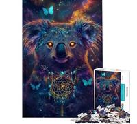 Jigsaw Puzzles for Adults 1000 Piece Koala Cosmic Vision Adult Jigsaw Puzzles Family Activities Challenging To Complete for Is Ideal As A Gifts (Size 38x26cm)