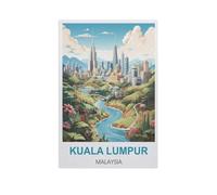 Jigsaw Puzzles for Adults 1000 Piece，Kuala Lumpur Malaysia，Educational Games Brain Challenge Jigsaw Puzzles for Adult Kids（38x26cm）-GI87