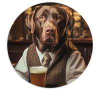 Jigsaw Puzzles for Adults 1000 Piece Labrador in The Pub Puzzles for Adults DIY Decoration, Brain Challenge, for Adult, Family, 67.5x67.5cm