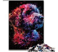 Jigsaw Puzzles for Adults 1000 Piece Lagotto Romagnolo Dog Art 1000 Pieces Puzzle Gifts Engaging Family Game Night Activity (Size 26x38cm)