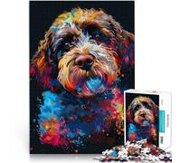 Jigsaw Puzzles for Adults 1000 Piece Lagotto Romagnolo Dog Art Challenging Game 26x38cm Educational Game for Birthday Chrismas