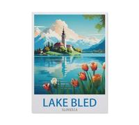 Jigsaw Puzzles for Adults 1000 Piece,Lake Bled Slovenia,Educational Games Brain Challenge Jigsaw Puzzles for Adult Kids(75x50cm)-DZ6