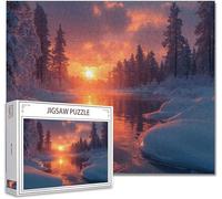 Jigsaw Puzzles for Adults 1000 Piece landscape Difficult Impossible Puzzle Educational Games Improve Memory Stress Reliever with Poster Included Compact Box any Occasion or Holiday V-7
