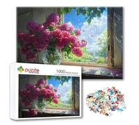 Jigsaw Puzzles for Adults 1000 Piece Landscape, Flower Puzzles for Adults 29.53 x 19.69 inch, Challenge Impossible Jigsaws, DIY Family Fun Game with Box, Modern Home Decor Wall Art, Gifts Women J-0