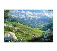 Jigsaw Puzzles for Adults 1000 piece, Landscape Puzzles for Adults, Impossible Puzzle 1000 piece, Educational Wooden Puzzle, Challenging Jigsaws, Gift Box Packaging, Gifts for Women (Mountain) Q-29