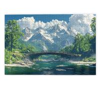 Jigsaw Puzzles for Adults 1000 Piece, Landscape Puzzles for Adults, Impossible Puzzle 1000 Pieces, Family Educational Wooden Puzzle, Challenging Jigsaws, Gift Box Packaging, Gifts for Women, Men, U-77