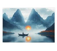 Jigsaw Puzzles for Adults 1000 Piece, Landscape Puzzles for Adults, Impossible Puzzle 1000 Pieces, Family Educational Wooden Puzzle, Challenging Jigsaws, Gift Box Packaging, Gifts for Women, Men, W-57