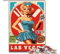 Jigsaw Puzzles for Adults 1000 Piece Las Vegas Blonde Brain Intelligence Challenge Addictive Toys Funny Gift for Ages 14+ (38x26cm) 1000pcs