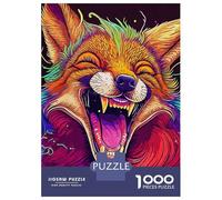 Jigsaw Puzzles for Adults 1000 Piece Laughing Wolf Jigsaw for Adults Fun Games Wall Art Unique Birthday And Xmas Gifts 38x26cm/1000pcs