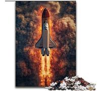 Jigsaw Puzzles for Adults 1000 Piece Launching A Rocket, Analysis And Logic with Fully Interlocking Randomly Shaped Pieces for And Age 14 Years Up 26x38cm