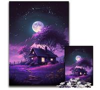 Jigsaw Puzzles for Adults 1000 Piece Lavender House cardboard Jigsaw Puzzles for Adults Perfect for Christmas, Halloween, Easter, New Year 26X38CM/10.23x14.96inch
