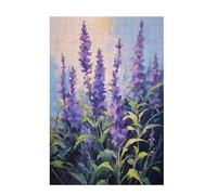 Jigsaw Puzzles for Adults 1000 Piece Lavender Large Puzzle Flower, Difficult Challenging Family Games for The Whole for Women, Wooden Jigsaws with Gift Box Packaging, Gifts for Women 75x50cm D-1654