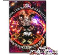 Jigsaw Puzzles for Adults, 1000 Piece Leo Zodiac Wall Art Difficult Puzzles for Adults Ideal Holiday Or Birthday Gift, Party Game Toy (Size 50x75cm)