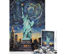 Jigsaw Puzzles for Adults 1000 Piece Liberty Illuminated Educational Game Learning Educational Home Decoration Toys Unique Birthday And Xmas Gifts (38X52cm)