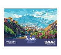 Jigsaw Puzzles for Adults 1000 Piece Lima, Peru Cityscape Puzzle for Adults Brain Teaser Game Difficult Hard Deal As Gifts for The Whole Family 38x26cm/1000pcs
