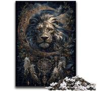 Jigsaw Puzzles for Adults 1000 Piece Lion Dream Catcher Help The Brain Exercise Addictive Toys to Cultivate Patience Parent-child Interaction 50x75cm