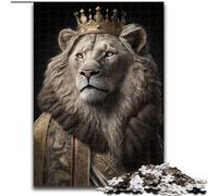 Jigsaw Puzzles for Adults, 1000 Piece Lion Generative AI Puzzles for Adults size 26x38cm for Home Decor, Ideal Christmas & New Year Gift for Teenagers