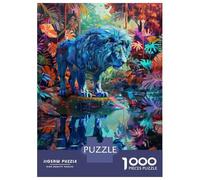 Jigsaw Puzzles for Adults 1000 Piece Lion in The Jungle Jigsaw Puzzle Fun Games Birthday Present Unique Birthday And Xmas Gifts 70x50cm/1000pcs