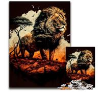 Jigsaw Puzzles for Adults, 1000 Piece Lion King Of The Jungle Wooden Jigsaw Puzzles for Teenagers, Couples, And Friends for Birthdays, Christmas 50x75CM/19.68x29.52inch