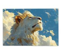 Jigsaw Puzzles for Adults 1000 Piece, Lion Puzzles for Adults, Impossible Puzzle 1000 Pieces, Family Educational Wooden Puzzle, Challenging Jigsaws, Gift Box Packaging, Gifts for Women, Men, O-33