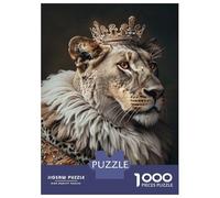 Jigsaw Puzzles for Adults 1000 Piece Lion Queen Portrait Teenager Puzzles Hands-on Game Difficult Challenge Challenging Game Gifts 70x50cm/1000pcs