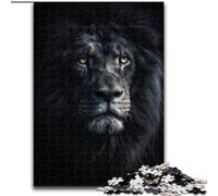 Jigsaw Puzzles for Adults 1000 Piece Lion Sin The Darkness 1000 Pieces Puzzle Gifts Engaging Family Game Night Activity 26X38CM