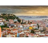 Jigsaw Puzzles For Adults 1000 Piece LISBON BAY PORTUGAL SKYLINE GLOSSY Wooden Puzzles BANNER cool city A232 Challenging Puzzles for Friends Family Wall Decor