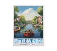 Jigsaw Puzzles for Adults 1000 Piece,Little Venice Regent's Canal,Difficult Puzzle Perfect Educational Gift for Boys And Girls(50x70cm)-HC91