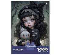 Jigsaw Puzzles for Adults 1000 Piece Little Witch Puzzles for Adults Relax Games Pattern Assembly Christmas Birthday Gifts 70x50cm/1000pcs