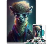 Jigsaw Puzzles for Adults 1000 Piece Llama Puzzles for Adults,Challenging Game for Is Ideal As A Gift for The Whole Family (size 38x26cm)