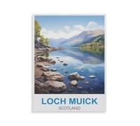 Jigsaw Puzzles for Adults 1000 Piece，Loch Muick Scotland，Classic Puzzle Teens Boys Girls Puzzles for DIY Intellective Educational Game, Gift Home Decor（38x26cm）-GS69