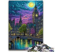 Jigsaw Puzzles for Adults 1000 Piece London at Night Teenager Jigsaw,family Fun Games Is Ideal As A Gift for The Whole Family (50x75cm)