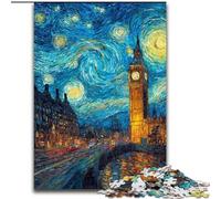 Jigsaw Puzzles for Adults 1000 Piece London Under The Night Sky cardboard Jigsaw Puzzles for Adults 26X38CM Perfect for Family Gatherings, Birthdays, Holidays