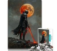 Jigsaw Puzzles for Adults 1000 Piece Lone Knight Adult Puzzles,Toys Educational Games Stress Relieving Unique Birthday And Gifts 75x50cm