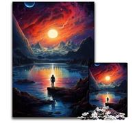Jigsaw Puzzles for Adults 1000 Piece Looking at The World Alone Impossible Jigsaw Puzzles for Adults Ideal And Home Decor 1000 PCS(38x26cm)