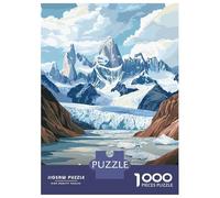 Jigsaw Puzzles for Adults 1000 Piece Los Glaciares National Park Teenager Puzzles Hands-on Game Difficult Challenge Challenging Game Gifts 38x26cm/1000pcs