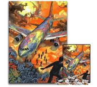 Jigsaw Puzzles for Adults 1000 Piece Lost Plane Cardboard Jigsaw Puzzles for Birthdays, Holidays, And Home Decor 26X38CM