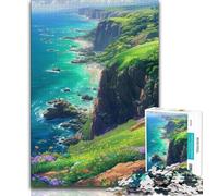 Jigsaw Puzzles for Adults 1000 Piece Lush Fields Puzzles for Adults,Challenging Game for Is Ideal As A Gift for The Whole Family (size 75x50cm)