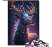 Jigsaw Puzzles for Adults 1000 Piece Magic Giraffe Made of Wood, Perfect DIY Art Decor Or Birthday Gift 50x75cm Family Fun Craft, Perfect for Birthdays, Holidays