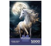 Jigsaw Puzzles for Adults 1000 Piece Magic Moon Horse Puzzle for Adults Brain Teaser Game Enhance Memory Fun at Home Activities, 70x50cm/1000pcs