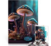 Jigsaw Puzzles for Adults 1000 Piece magic mushrooms Lernspiel-Herausforderungsspielzeug tolles Geschenk75x50cm