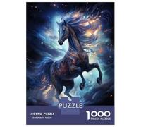 Jigsaw Puzzles for Adults 1000 Piece Magic Space Horse Puzzles for Adults Hands-on Game Stress Reliever Stress Reduction Gifts 38x26cm/1000pcs
