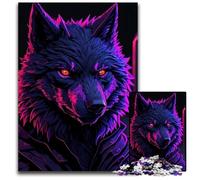 Jigsaw Puzzles for Adults, 1000 Piece Magic Wolf Wooden Jigsaw Puzzles for Adults Challenging Brain Teaser for Teenagers, Family Fun Interactive Game 50x75CM/19.68x29.52inch