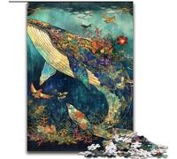 Jigsaw Puzzles for Adults 1000 Piece Magical Whale, Educational Games Home Decoration Is Ideal As A Gift for The Whole Family (Size 26x38cm)