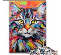 Jigsaw Puzzles for Adults 1000 Piece Maine Coon Jigsaw Puzzles for Adults, 1000 Piece Making It A Great Gift for Family Fun (Size 50x75 cm)