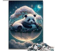 Jigsaw Puzzles for Adults, 1000 Piece Majestic Panda Bear Jigsaw Puzzles 1000 Pieces for Adults Challenging & Entertaining, Family Activity size 38x26cm