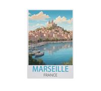Jigsaw Puzzles for Adults 1000 Piece，Marseille France，Difficult Puzzle Perfect Educational Gift for Boys And Girls（75x50cm）-FW50